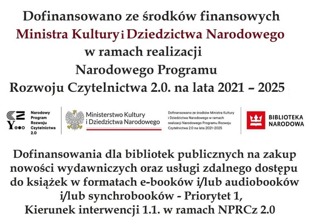 Dofinansowanie z Ministerstwa Kultury i Dziedzictwa Narodowego