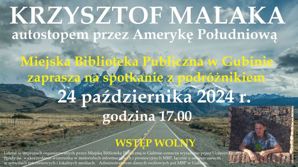 Krzysztof Malaka - zapraszamy na spotkanie z podróżnikiem