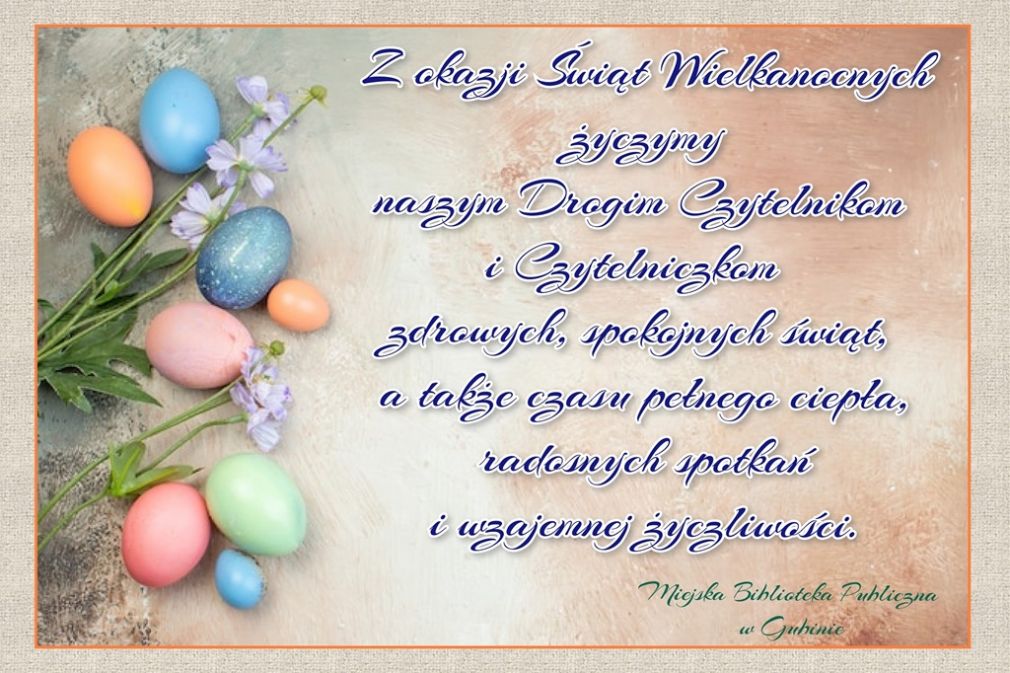 ŻYCZENIA WIELKANOCNE