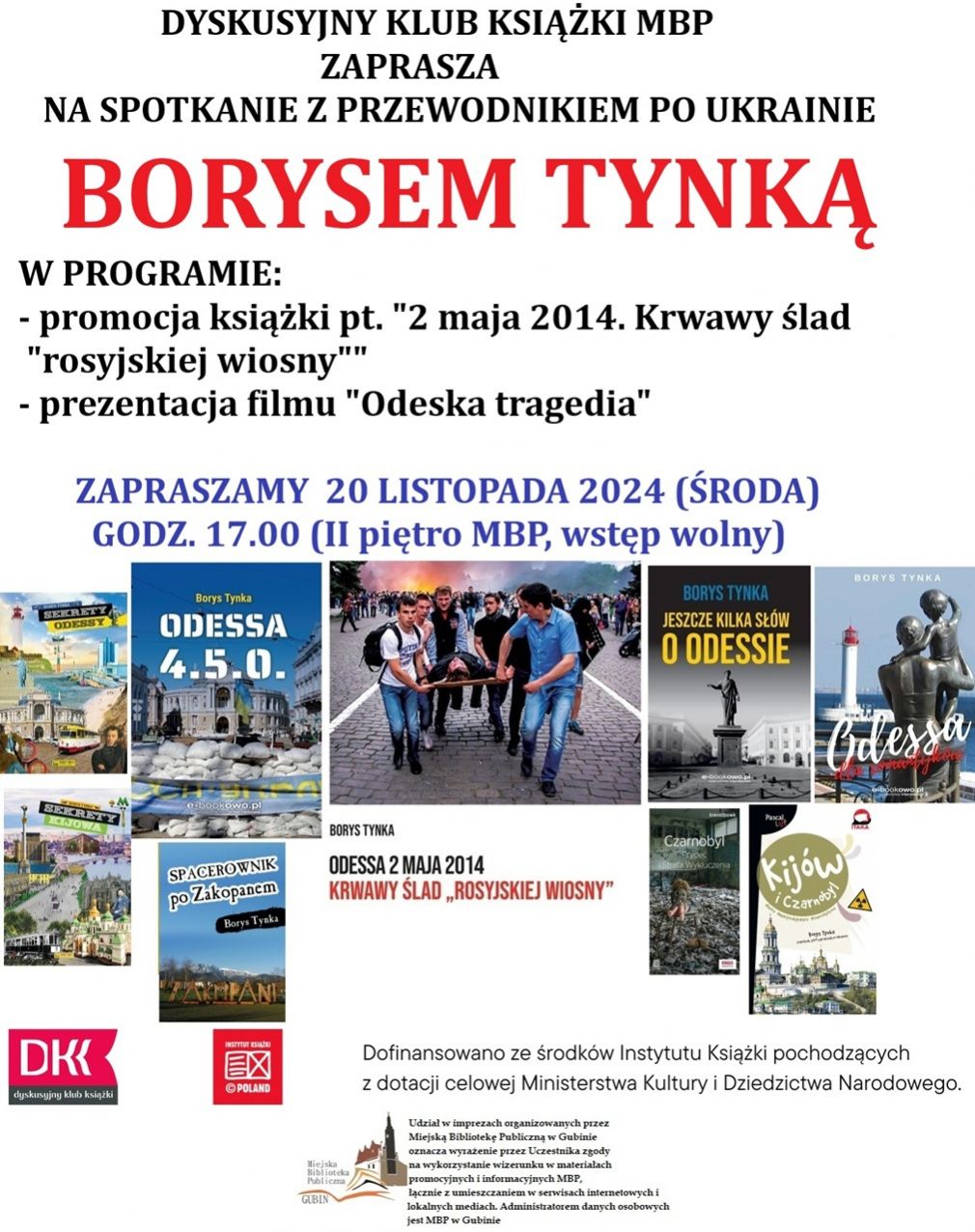 Borys Tynka - zapraszamy na spotkanie