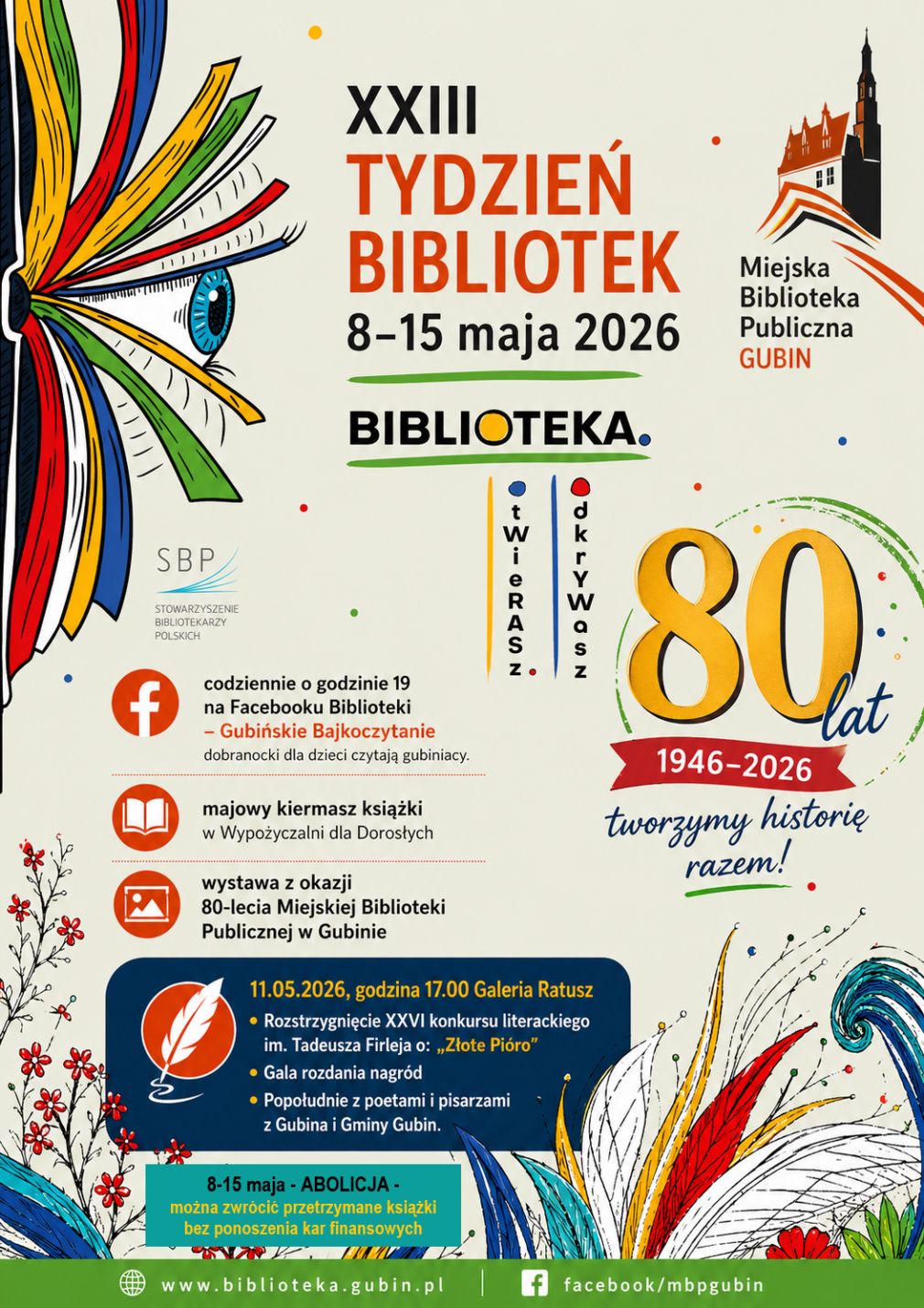 XXIII Tydzień Bibliotek 8-15 maja