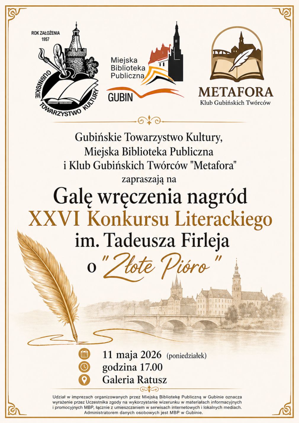 XXVI Konkurs Literacki im. Tadeusza Firleja o "Złote Pióro"