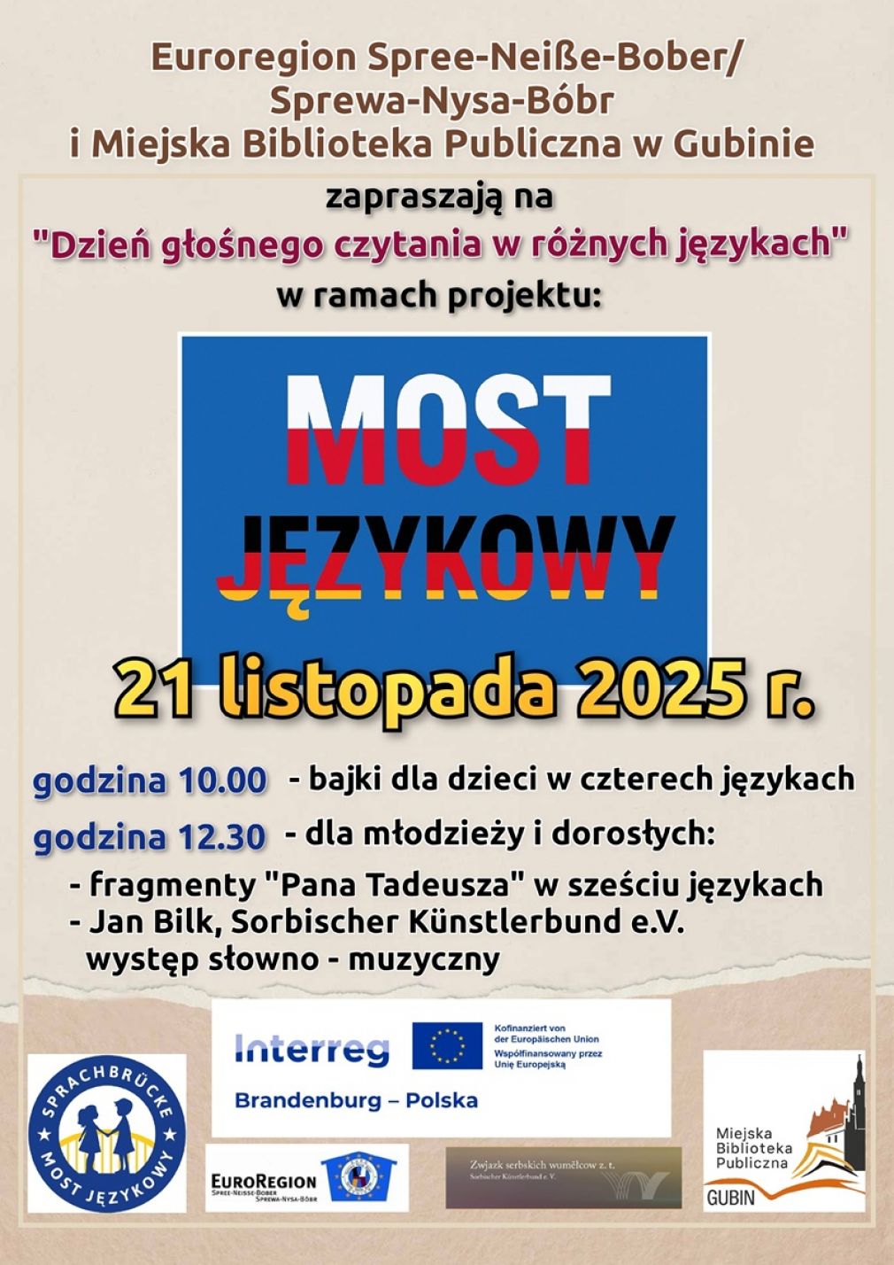 Dzień głośnego czytania w różnych językach