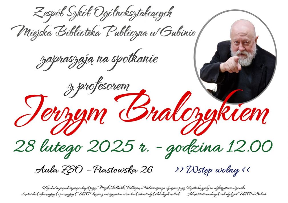 Prof. Jerzy Bralczyk w Gubinie
