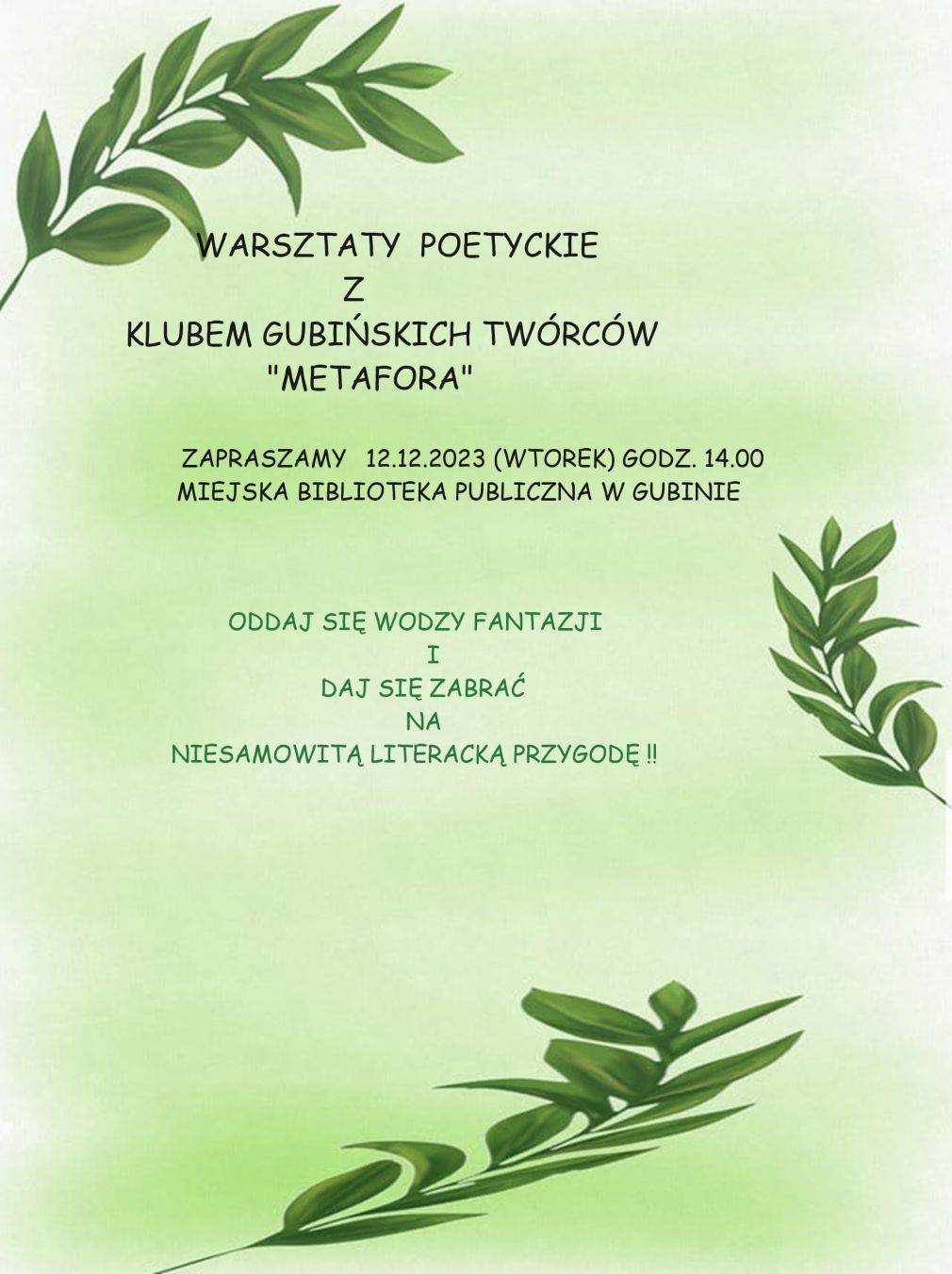 Poetyckie warsztaty