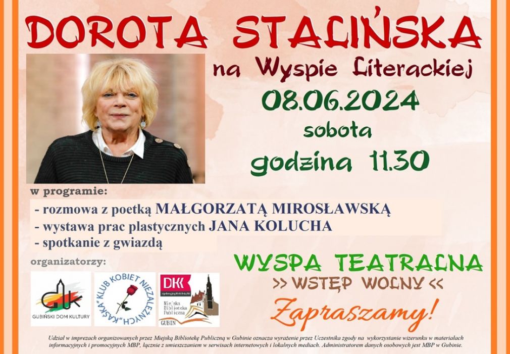 Dorota Stalińska na Wyspie Literackiej