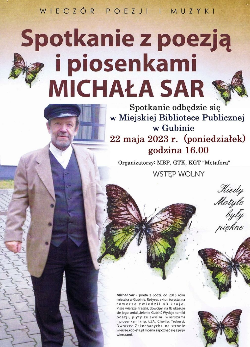 Michał Sar - spotkanie autorskie